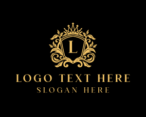 Luxury - Royal Crown Crest logo design