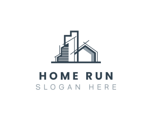 Home Building Structure logo design