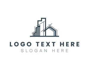 Engineering - Home Building Structure logo design