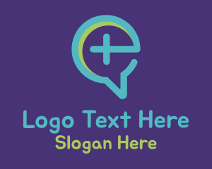 Message - Medical Chat Bubble logo design