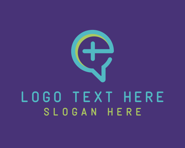 Telehealth - Medical Chat Bubble logo design
