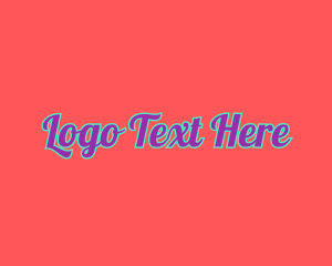 Script - Stylish Retro Pop Art logo design