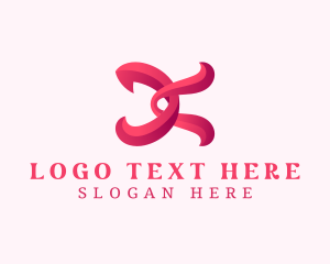 Seamstress - Fashion Lace Ribbon logo design