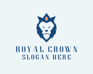 Royal Lion Crown logo design