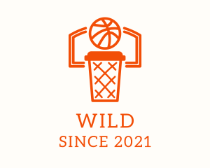 Ball - Basketball Hoop Drink logo design