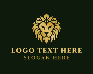 Luxury Jungle Lion Logo