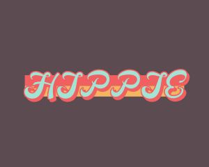 Retro Hippie Brand logo design