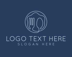 Culinary - Fork Spoon Utensils logo design