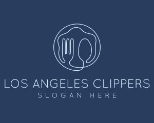 Chef - Fork Spoon Utensils logo design