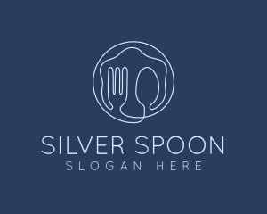 Utensil - Fork Spoon Utensils logo design