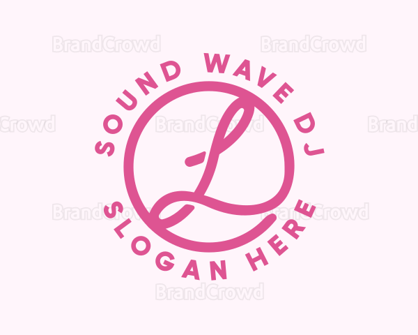 Pink Business Letter L Logo