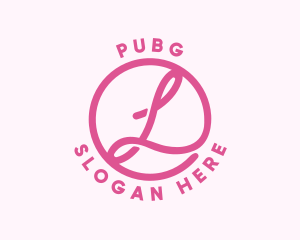 Pink Business Letter L Logo