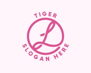 Pink Business Letter L Logo