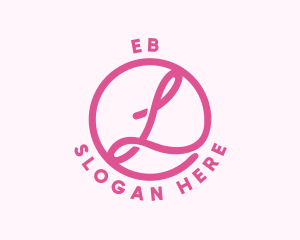 Stationery - Pink Business Letter L logo design