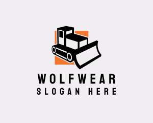 Construction Bulldozer Equipment  Logo