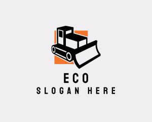 Heavy Equipment - Construction Bulldozer Equipment logo design