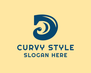 Curvy - Curvy Letter D logo design