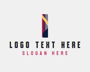 Stripes - Creative Studio Letter I logo design