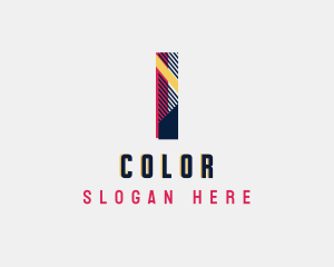 Stripes - Creative Studio Letter I logo design
