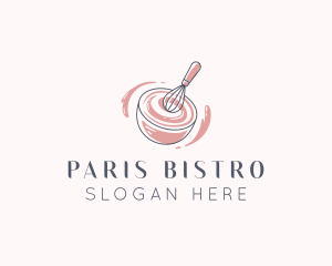 Whisk Bowl Baking logo design