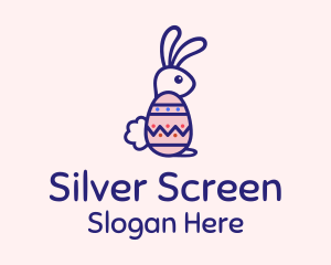 Easter Egg Rabbit Logo