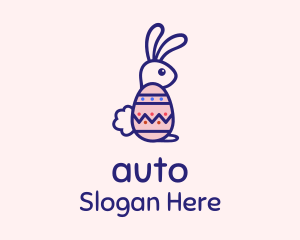 Easter Egg Rabbit Logo