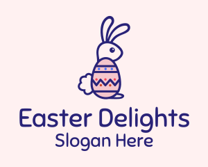 Easter - Easter Egg Rabbit logo design