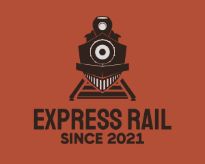 Railway - Vintage Train Station logo design