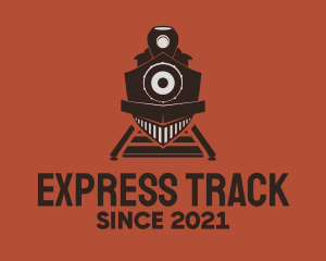 Train - Vintage Train Station logo design