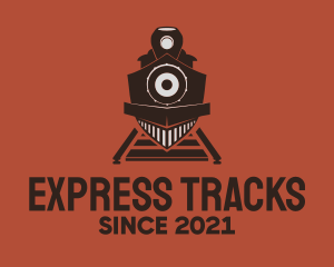 Train - Vintage Train Station logo design