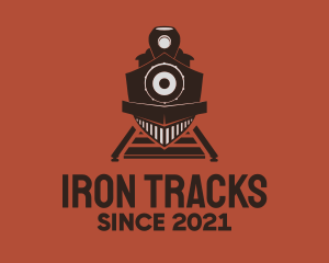 Railroad - Vintage Train Station logo design