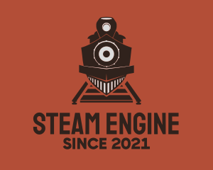 Locomotive - Vintage Train Station logo design