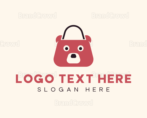 Teddy Bear Shopping Bag Logo