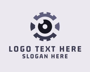 Gear - Industrial Camera Lens logo design
