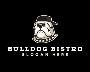 Cool Gangster Bulldog  logo design