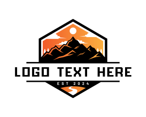 Mountain - Outdoor Mountaineering Adventure logo design