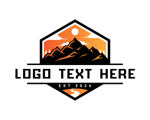 Outdoor Mountaineering Adventure Logo