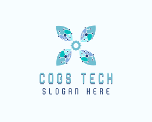 Cogs - Leaf Plant Biotechnology logo design