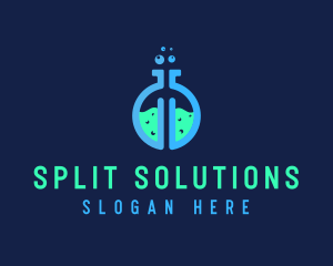 Split Science Laboratory logo design