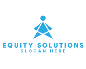 Equity - Generic Person Letter A logo design