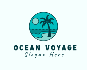 Island Beach Tourism logo design