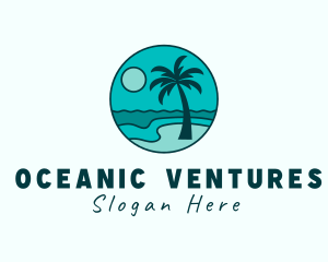 Island Beach Tourism logo design