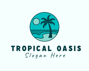 Island Beach Tourism logo design