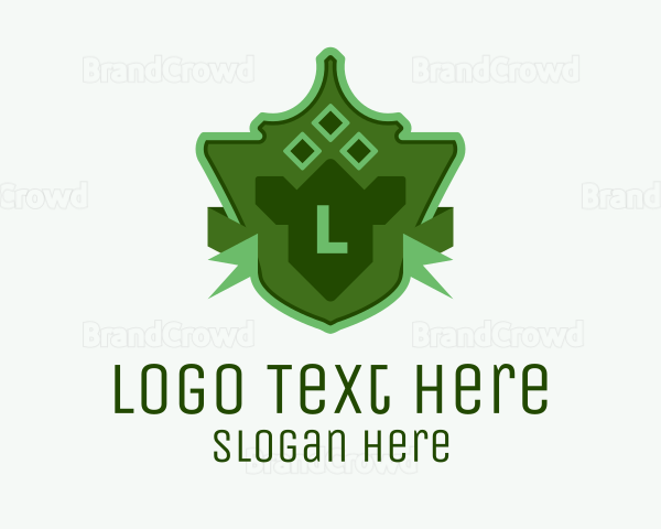 Green Army Insignia Lettermark Logo | BrandCrowd Logo Maker