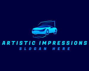 Race Car Automobile logo design