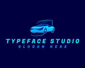 Race Car Automobile logo design