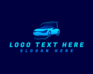 Race Car Automobile Logo