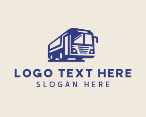 Transit - Tour Bus Vehicle Transport logo design