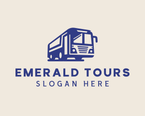 Tour Bus Vehicle Transport logo design