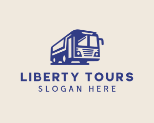 Tour Bus Vehicle Transport logo design